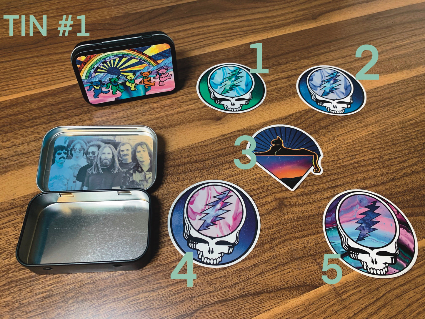 "Sunshine Daydream" Grateful Dead Stash Tin | FREE 3" Vinyl Sticker Included!