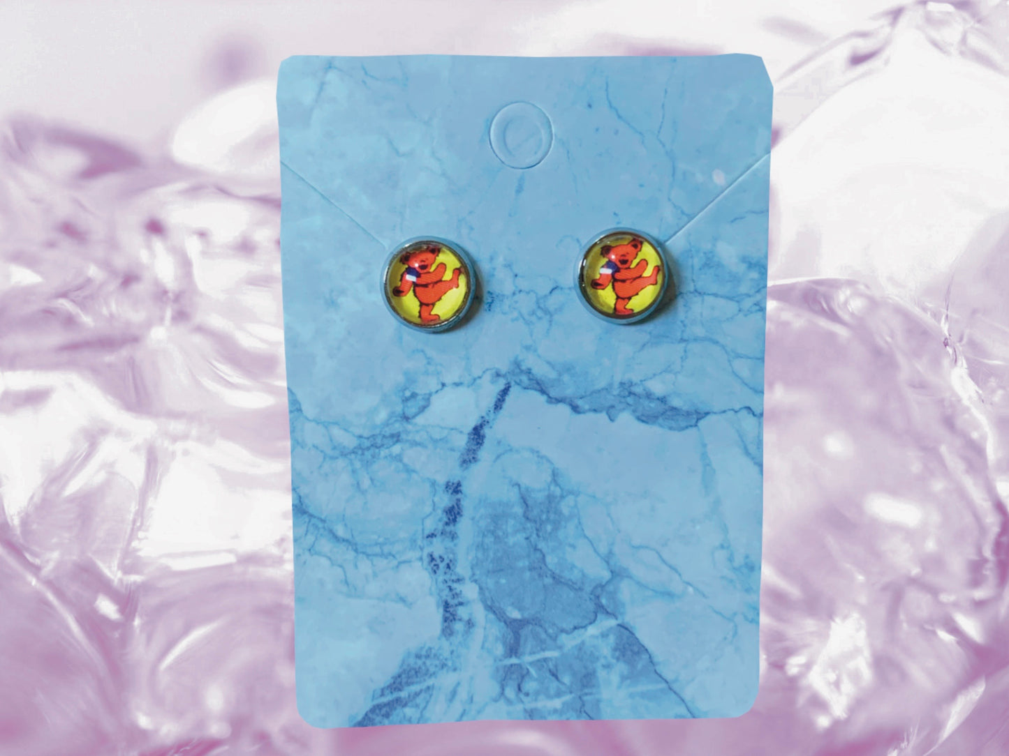 "Marching" Grateful Dead Earrings | FREE 3" Vinyl Sticker Included!