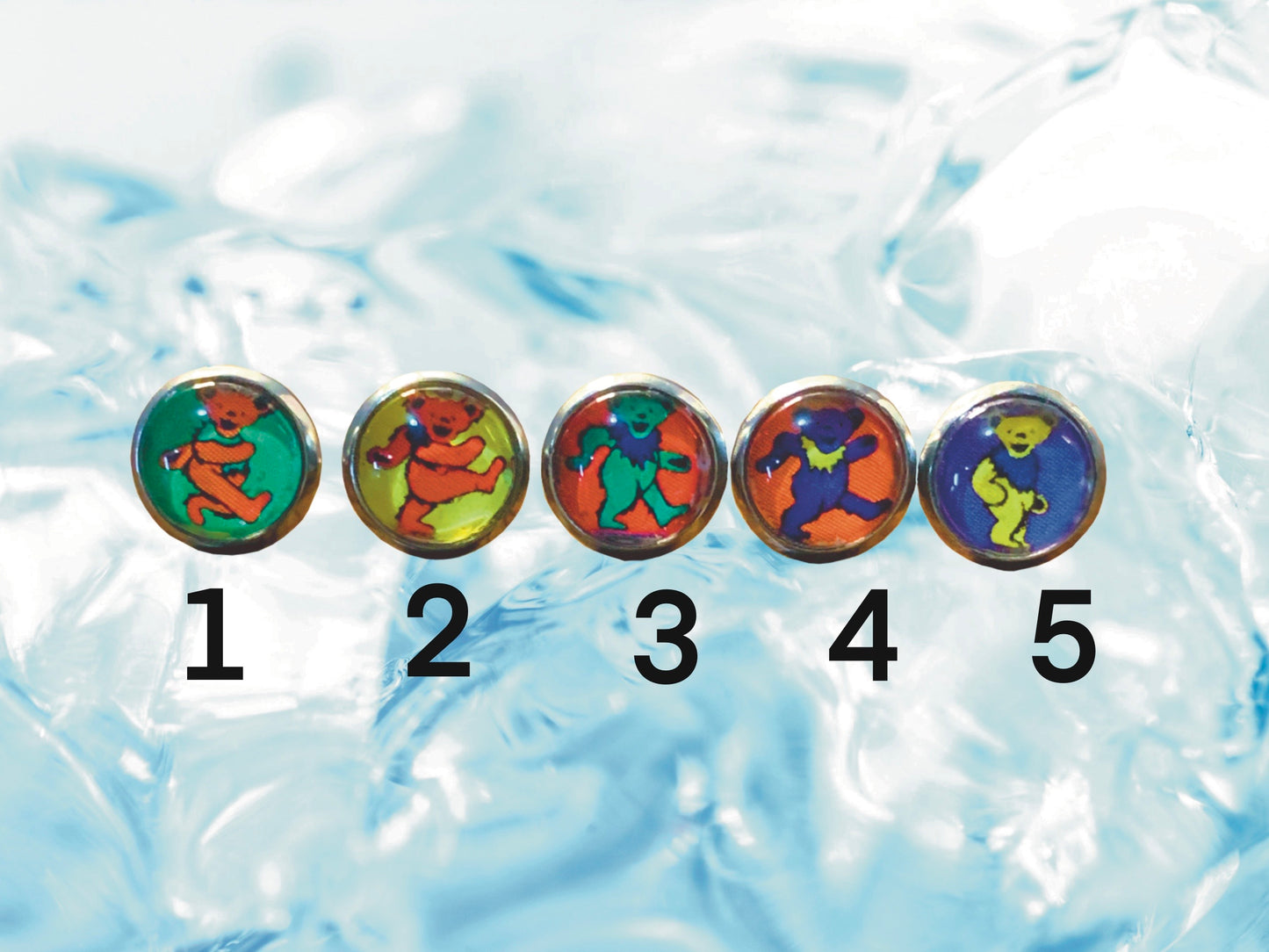 "Marching" Grateful Dead Earrings | FREE 3" Vinyl Sticker Included!