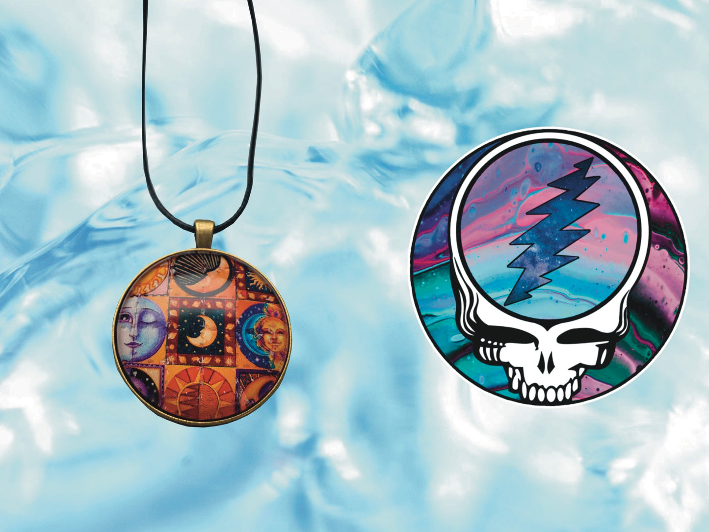 "Moon" Necklace | FREE 3" Vinyl Sticker Included!!