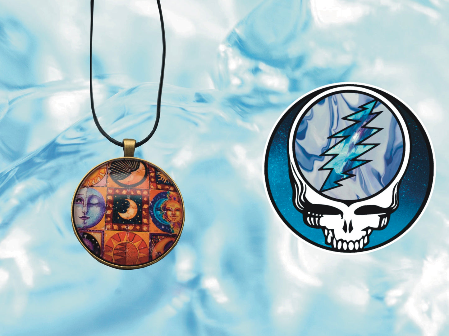 "Moon" Necklace | FREE 3" Vinyl Sticker Included!!