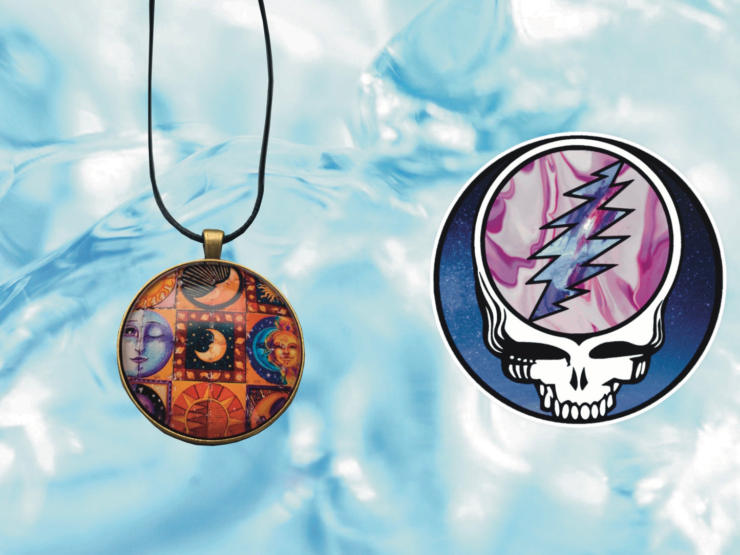 "Moon" Necklace | FREE 3" Vinyl Sticker Included!!