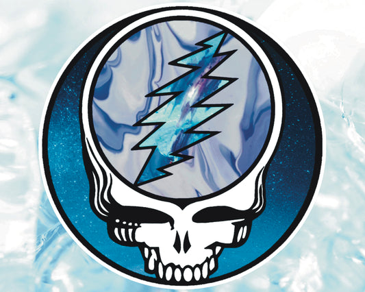 "Blue" Stealie 3" Grateful Dead Vinyl Sticker