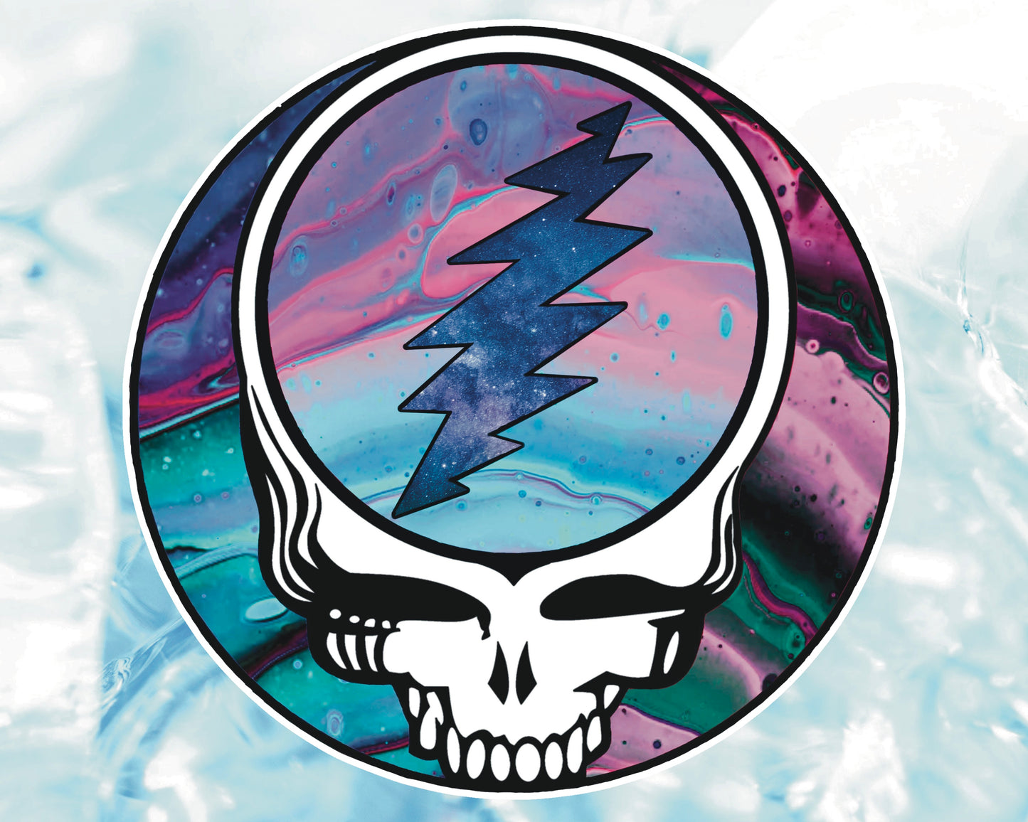 "Groovy" Stealie 3" Grateful Dead Vinyl Sticker