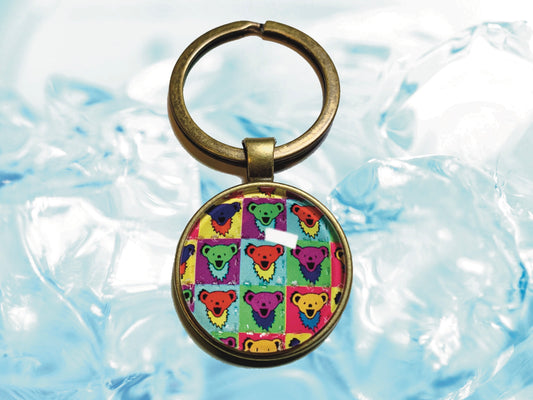 "Bear" Grateful Dead Keychain | FREE 3" Vinyl Sticker Included!!