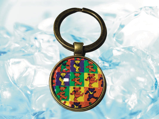 "Marching" Grateful Dead Keychain | FREE 3" Vinyl Sticker Included!!