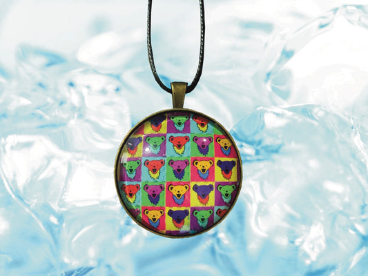 "Bear" Grateful Dead Necklace | FREE 3" Vinyl Sticker Included!!