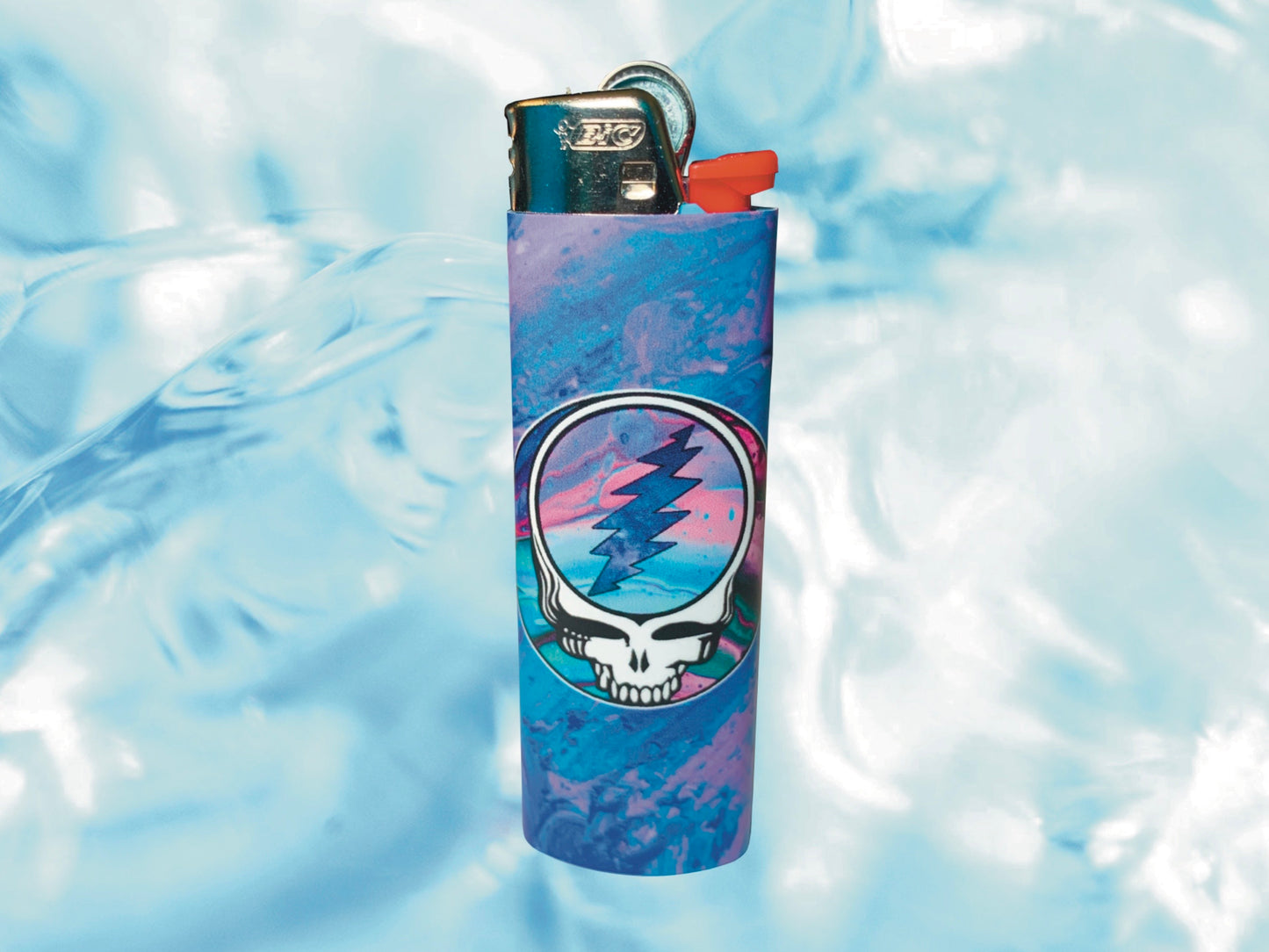 "Groovy" Grateful Dead Lighter | Free 3" Vinyl Sticker of Your Choice Included!