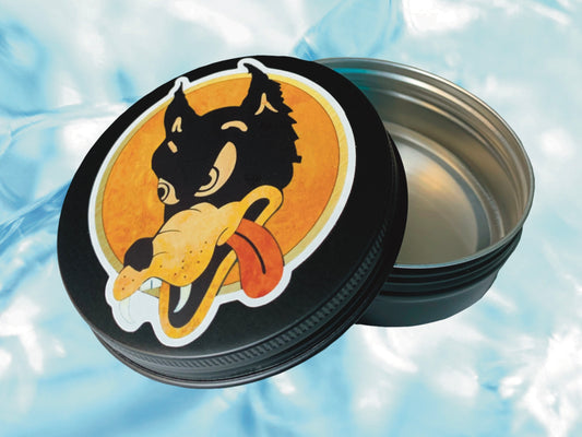 "Wolf" Grateful Dead Round Tin | FREE 3" Vinyl Sticker Included!