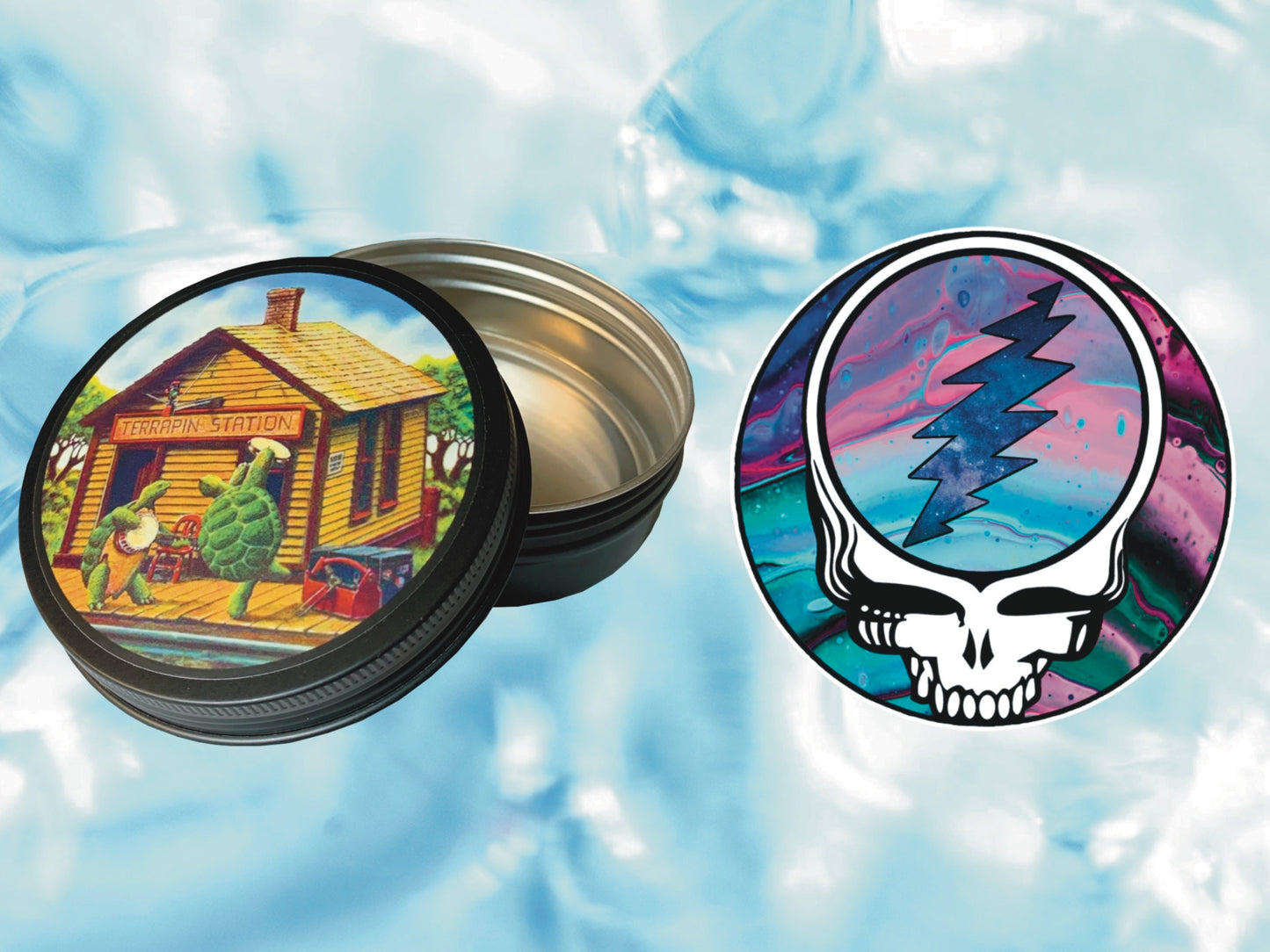 "Terrapin Station" Grateful Dead Round Tin | FREE 3" Vinyl Sticker Included!