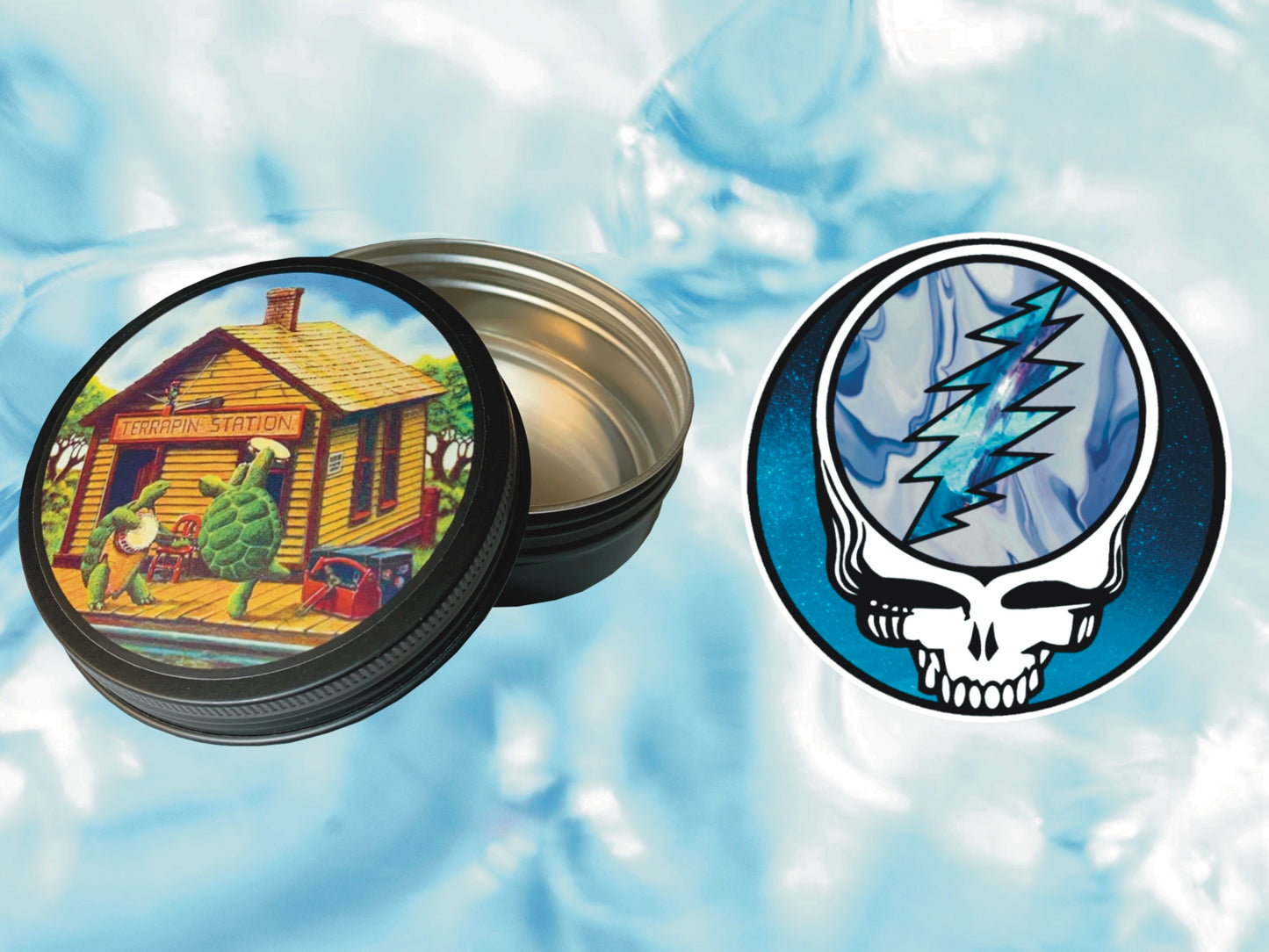 "Terrapin Station" Grateful Dead Round Tin | FREE 3" Vinyl Sticker Included!