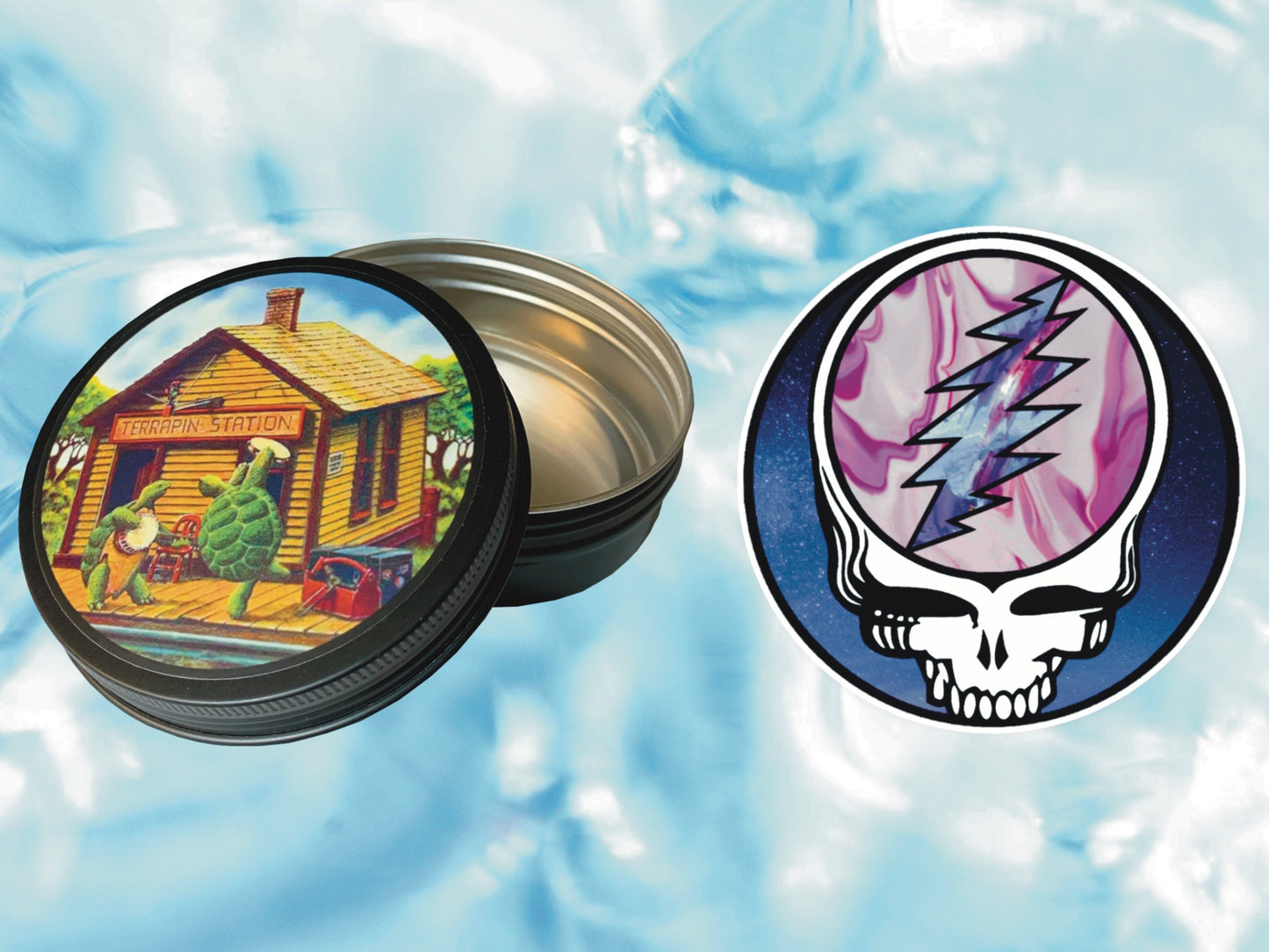 "Terrapin Station" Grateful Dead Round Tin | FREE 3" Vinyl Sticker Included!