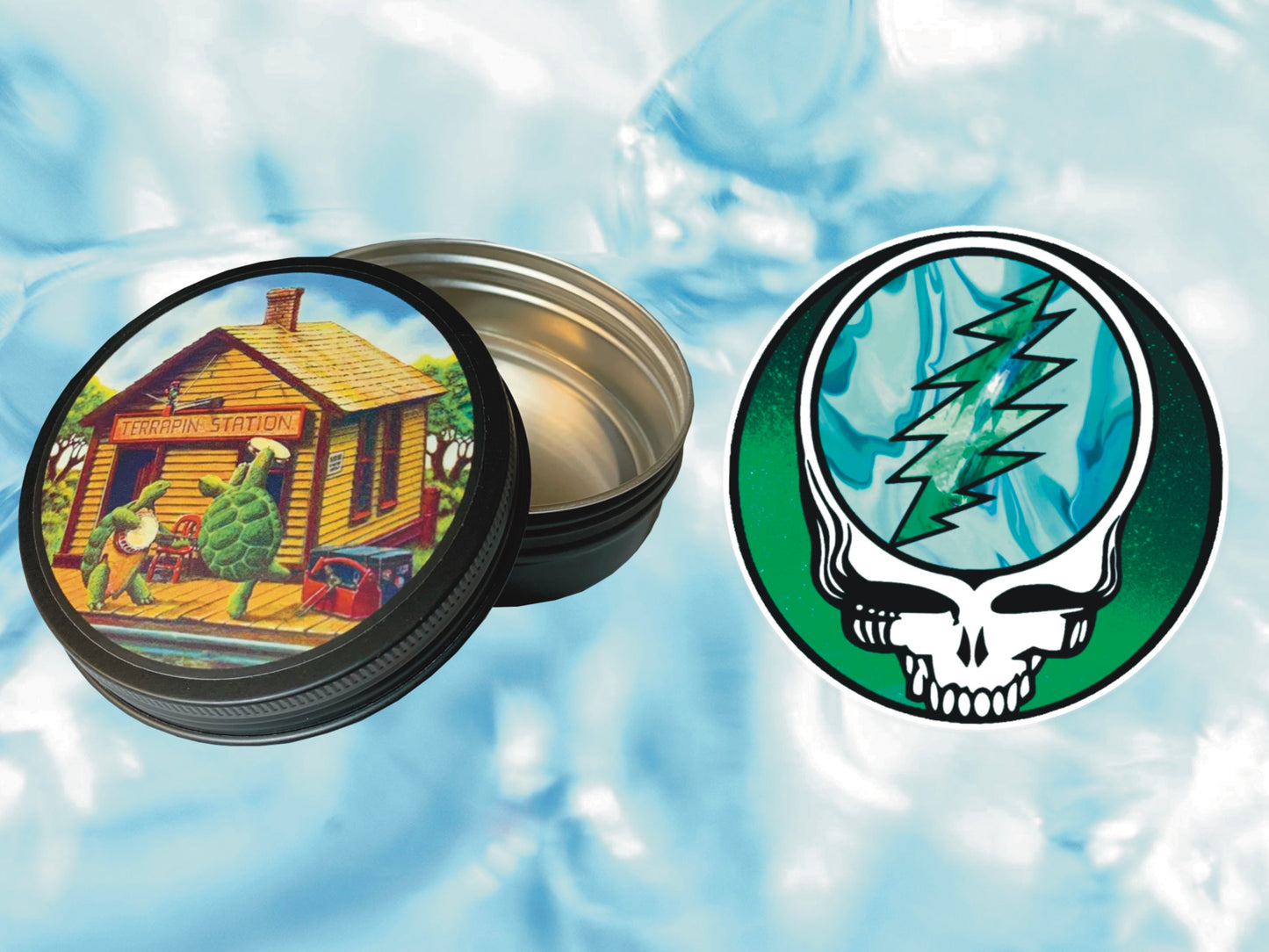 "Terrapin Station" Grateful Dead Round Tin | FREE 3" Vinyl Sticker Included!