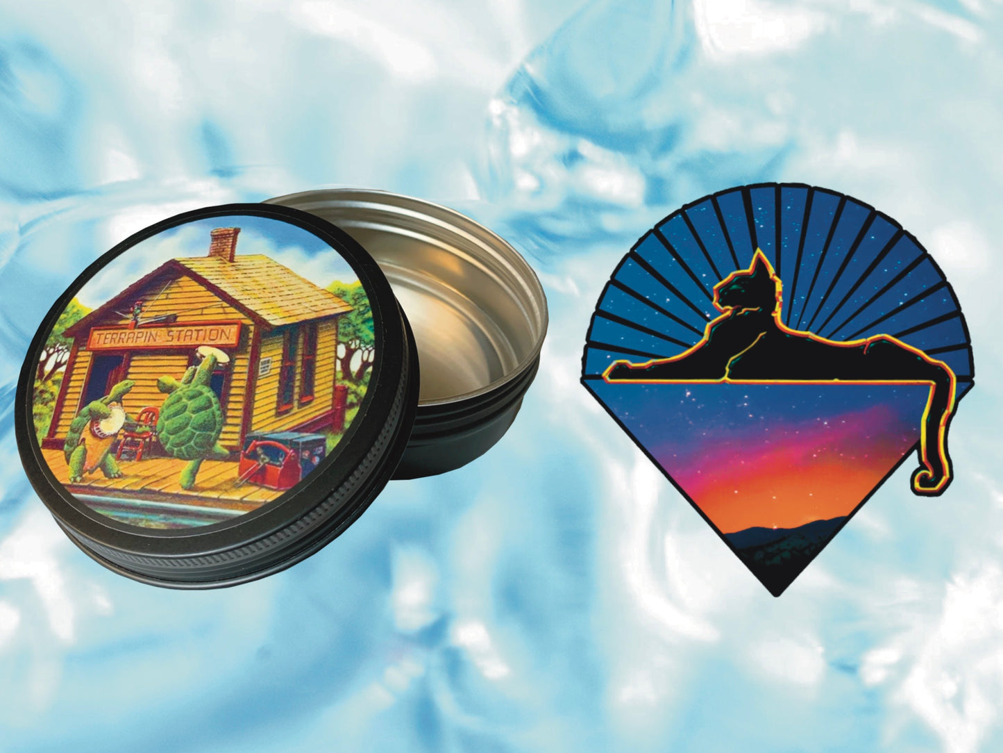 "Terrapin Station" Grateful Dead Round Tin | FREE 3" Vinyl Sticker Included!