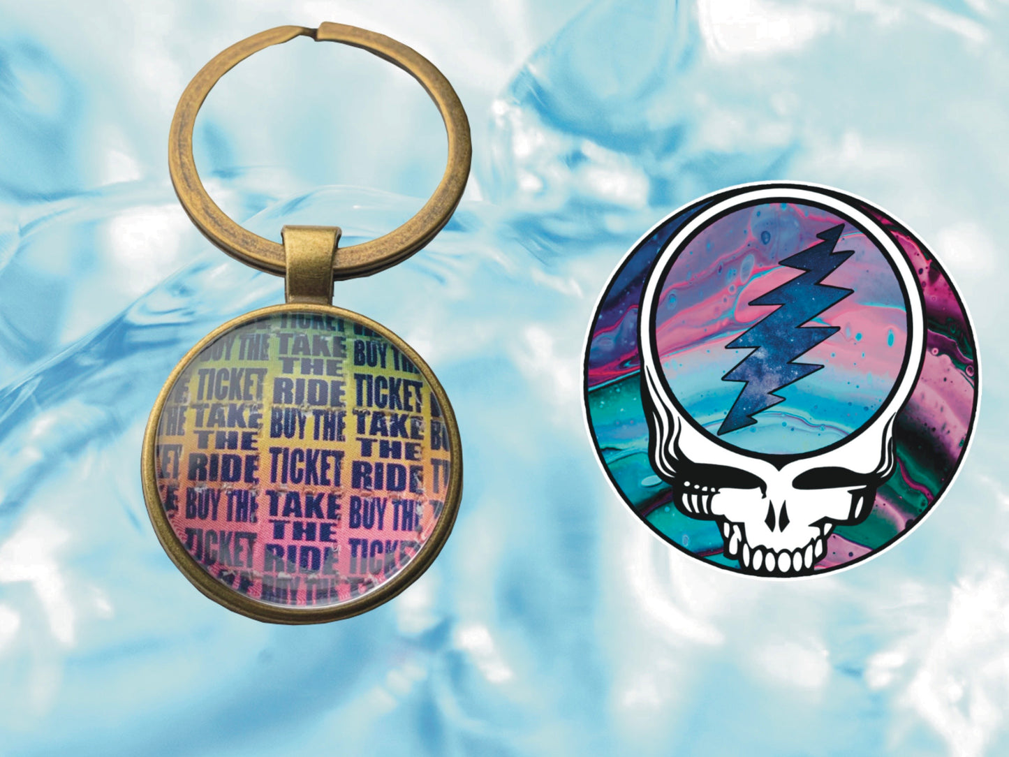 "Buy The Ticket, Take The Ride Keychain" | FREE 3" Vinyl Sticker Included!!