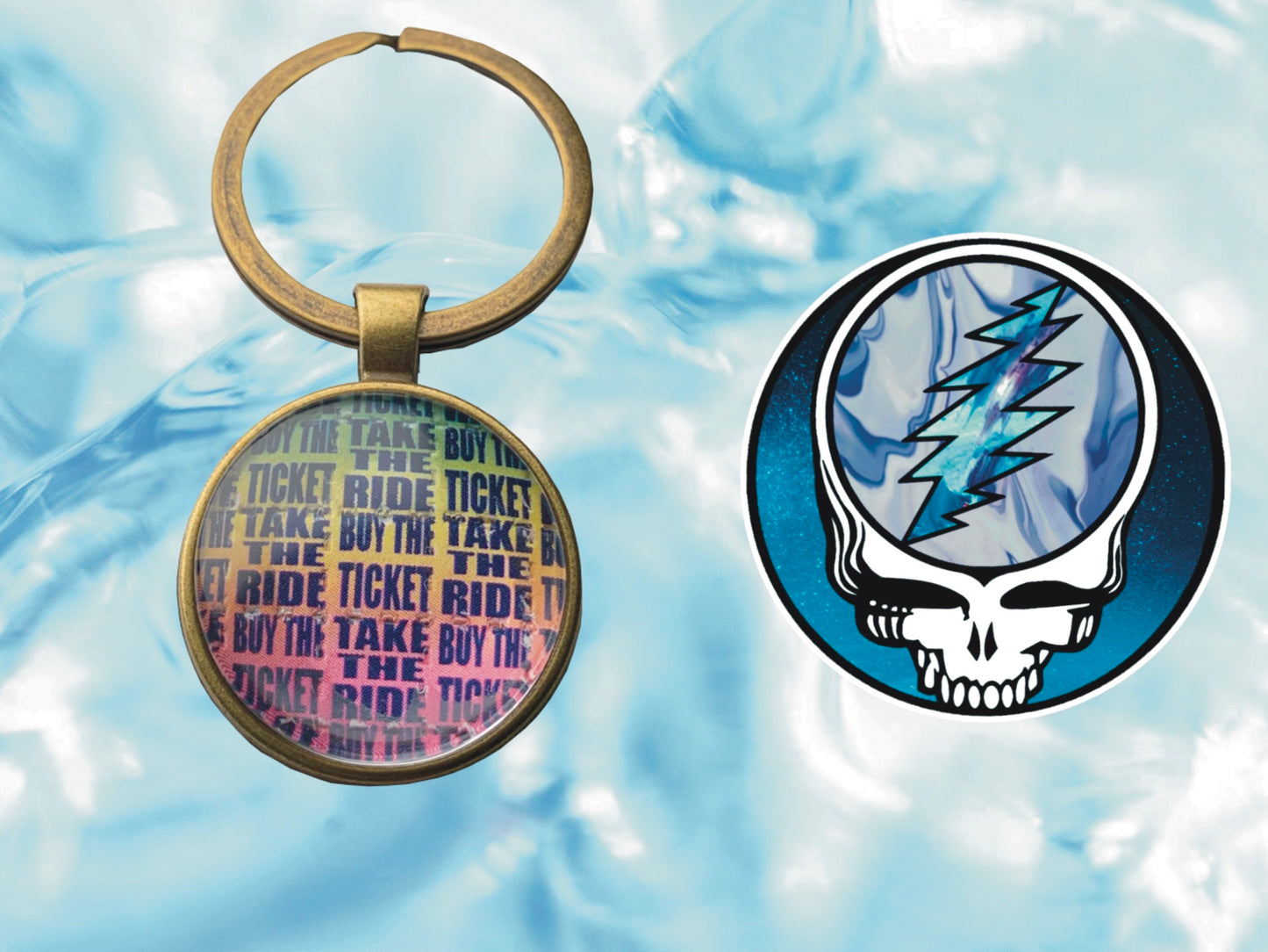 "Buy The Ticket, Take The Ride Keychain" | FREE 3" Vinyl Sticker Included!!