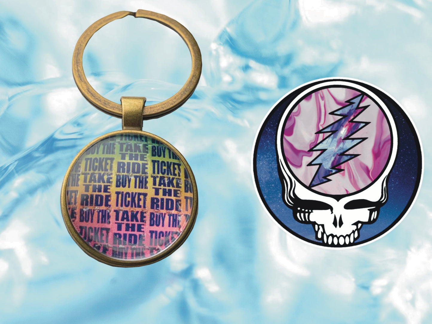 "Buy The Ticket, Take The Ride Keychain" | FREE 3" Vinyl Sticker Included!!