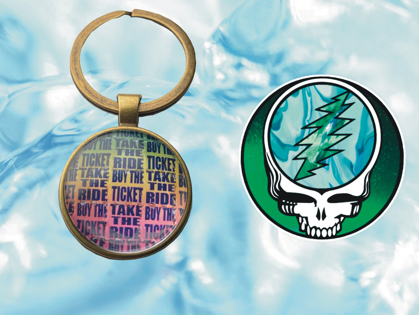 "Buy The Ticket, Take The Ride Keychain" | FREE 3" Vinyl Sticker Included!!